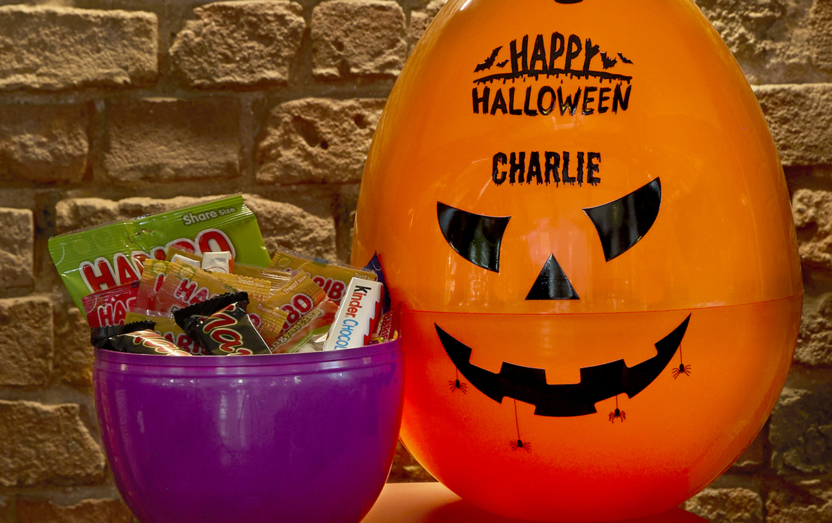 Halloween pumpkin egg