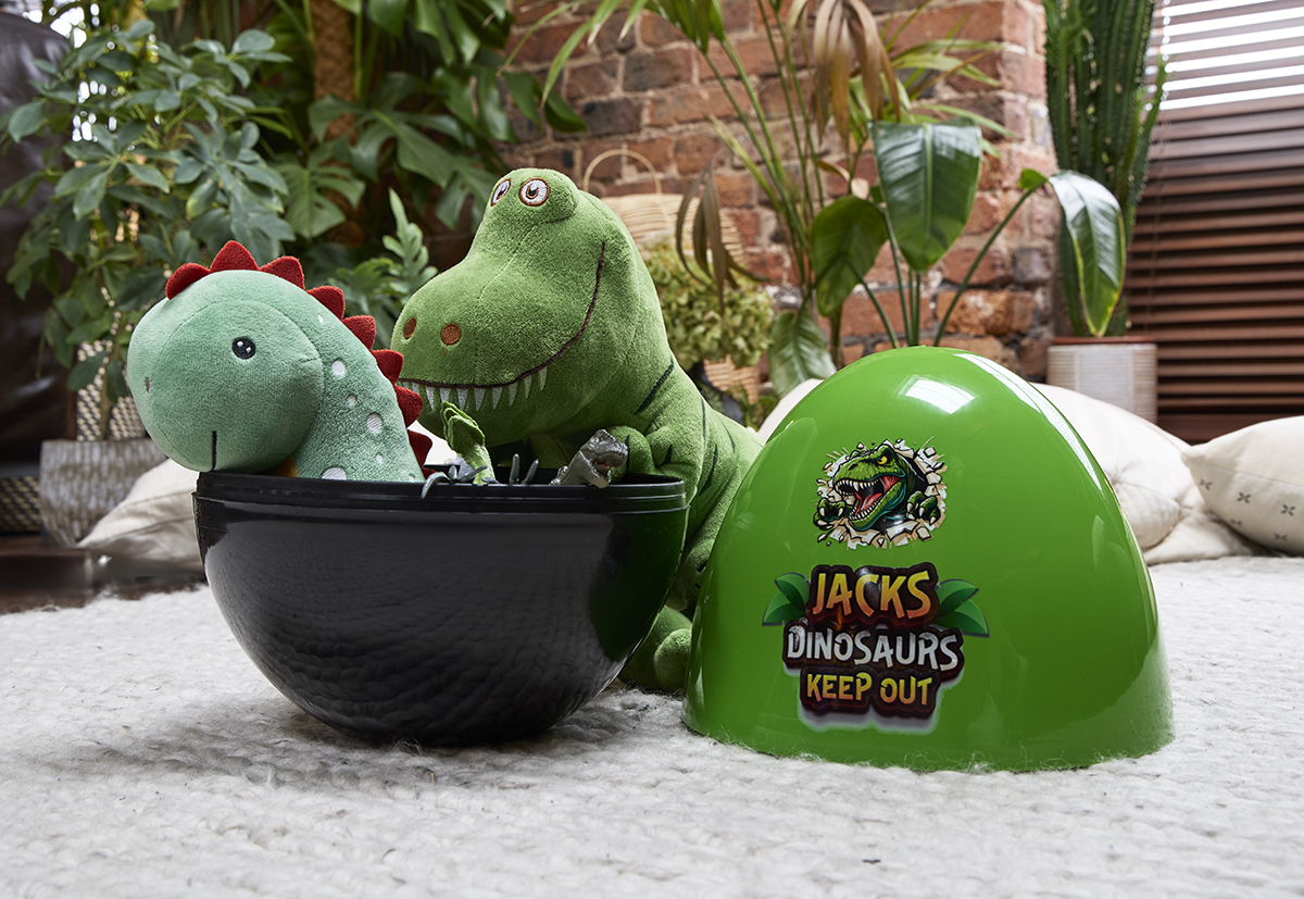 Giant Plastic Egg filled with dinosaur toys
